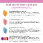 Real Techniques Miracle Complexion Sponge Duo, Makeup Blending Sponge, For Foundation, Offers Light To Medium Coverage, Natural, Dewy Makeup, Orange Sponge, Latex-Free Foam, 2 Count - Image 13